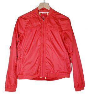 Nike‎ Running Dri-Fit Windbreaker Jacket M Red Zip Vented